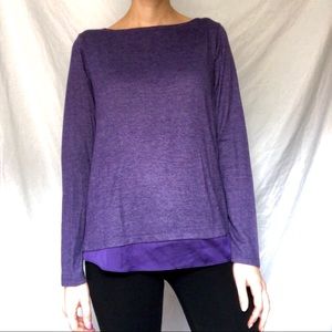 Lands End sweater with silk back